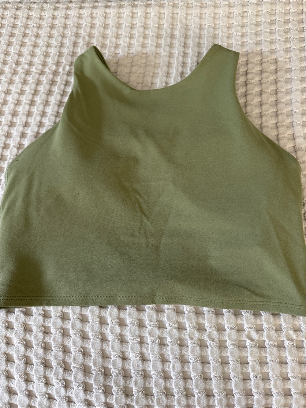 Athleta conscious Crop Tank Top sage green
